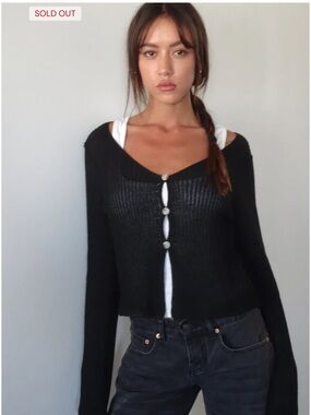 Motel Rocks knit long sleeve top